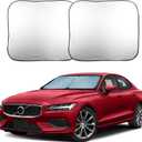 EcoNour Car Windshield Sun Shade Foldable | Front Windshield Shade for Sun, Heat and UV Rays | Sunshade for Car Front Window and Interior Sun Protection | Medium (31 * 28 inches)