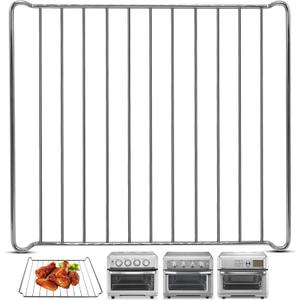Air Fryer Wire Rack for Cuisinart TOA-60 65 70 Air Fryer Convection Toaster Oven, 12.4''*11'' Air Fryer Stainless Steel Basket Tray Accessories Replacement Parts, Dishwasher Safes