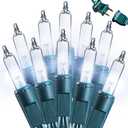 Joomer LED Clear Christmas Lights, 3Pack Total 58.5FT 300 LED Clear White Christmas Tree Lights, Connectable Waterproof Mini String Lights Plug in for Indoor Outdoor Home Christmas Decoration