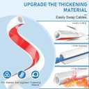 118in Wall Cable Hider, Flexible Wire Cord Management Self-Adhesive Cord Covers for Wires on Wall, Side Open One Cord Cable Raceway Wire Cover for Cords, HDMI Cord Hider for Wall Mount TV