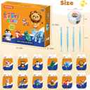 Air Dry Clay Kit for Kids, 12 Animal Crafts Modeling Clay Model Magic, Clay Kits with Sculpting Tools & Tutorials, Safe & Non-Stick DIY Art Crafts, Toys Gift for Ages 3-12 Boys & Girls