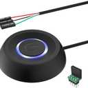 PC Power Button, Desktop Power Button PC External Power Switch ON Off LED PC Power Supply Button SW Extension for Computer Motherboard