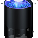 OXAQCE Fly Traps, Fruit Fly Trap Indoor, Gnat Traps, Bug Zapper Indoor, Mosquito Traps with 10 Sticky Glue Boards, Black