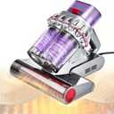 SakerPlus Powerful Bed Vacuum Cleaner, 350W Corded Mattress Vacuum with 2-Cup System,Smart Dust Sensor,Washable Dust Cup & Roller Brush, 16.4 ft Cord, for Mattress, Sofa