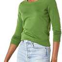 Amazon Essentials Women's Long-Sleeve Lightweight Crewneck Sweater (M)