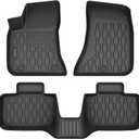 Floor Mats Compatible with 2011-2023 Dodge Charger RWD & Chrysler 300 Rear-Wheel Drive ONLY, All Weather TPE Floor Liners, Custom Fit Car mats, 1st & 2nd Row, Black
