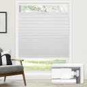 LazBlinds No Drill Cordless Cellular Shades, 33" W x 72" H, White