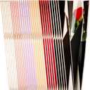 Geyee 300 Pcs Single Rose Sleeve Single Flower Wrapping Bags Floral Cellophane Bag Plastic Waterproof for Floral Bar Supplies Graduation Engagement Wedding Florist Gift, 6 Colors