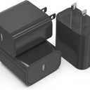 iGENJUN 3Pack USB C Charger Block 20W, PD 3.0 Type C Wall Chargers USBC Power Adapter Brick Cube Fast Charger for Phone 17/17 Pro/16/15, Galaxy, Pixel, AirPods Pro-Black