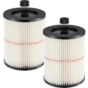 2 Pack 9-17816 Replacement Filter Compatible with Craftsman 9-17816 Wet/Dry Vacuum Cleaner Fit 5 gallon and Larger Vacuum Cleaner