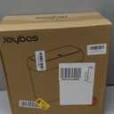 Joybos Small Bathroom Can with Lid, 3.2 Gallon / 11.5 L Slim Plastic Garbage Bin with Pop-Up Lid, Mini Waste Basket Can Dog Proof for Kitchen, Bedroom, Office, Laundry, Toilet, Rv, White