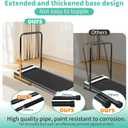 Showgeous 25 Inch Wide Handle Bar for Walking Pad Only with Phone Holder Adjustable Handrail Height from 30.7 to 39.37 Inch Treadmill Stand Feet with Non-Slip Rubber for Extra Stability and Support