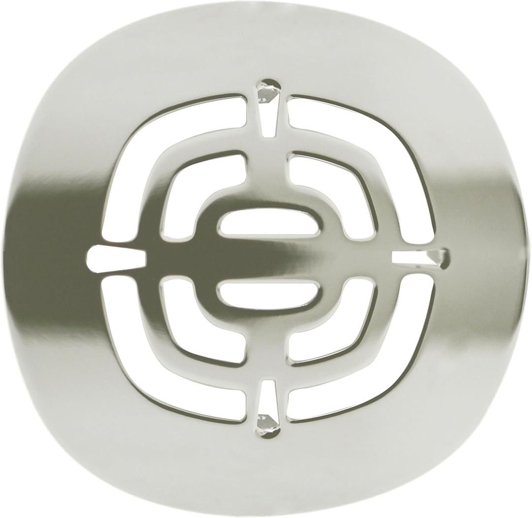 Westbrass Brass Snap-In Shower Strainer Grid, Polished Nickel, D316-05