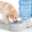 Kenond Water Dispenser Station for Large Dogs,3 Gallon/11L Gravity Automatic Feeder, Dog Water Bowl Dispenser,Large Size Dog Drinking Fountain