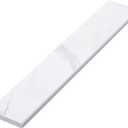 White Marble Threshold 4x24x5/8 Inch Marble Window Sill Shower Curb Top Tile Door Transition Bathroom Vanity Backsplash for Shower Pan System Jambs Fireplaces(Classic Style)