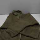 ReachMe Women's Sherpa Jacket Casual Lapel Button Down Cropped Fuzzy Fleece Jackets Long Sleeve Winter Coats with Pockets (Small, Army Green)