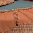 seamoly Women's Bikini Sets Tie Back Bowknot Two Piece Swimsuits Triangle Thong Bathing Suit Gingham Floral Cherry Printing (X-Large, Orange Plaid)