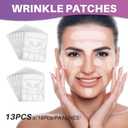 Facial Wrinkle Patches,Anti Wrinkle Smoothing Strips,Set of Facial Stickers Tape for Reducing Forehead Eye and Upper Lip Patches,All in One Anti-Aging 208 Pcs