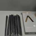 Howemon 14 Pack Black Taper Candles 12 Inch Tall 3/4 Inch Thick Burn 10 Hours