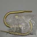 Premium Curtain Holdback, Quality Metal Decorative Curtain Holdbacks with Zinc Alloy Cap Finials,Rust-Proof, Set of 2 Window Curtain Holdbacks,Brass