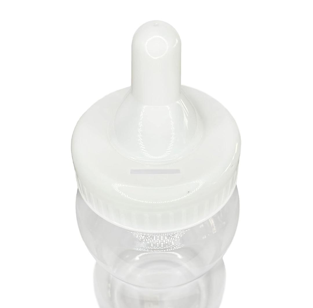 Jumbo Plastic Fillable Baby Shower Milk Bottle, Coin Bank, Favor Decoration (White, 13" Inch)