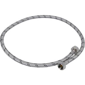 Rubber hose, 100 cm, stainless steel, general purpose