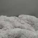 Calming Dog Bed Fluffy Plush Dog Mat for Furniture Protector with Removable Washable Cover for Large Medium Small Dogs and Cats (Medium, Beige) (41.0"L x 37.0"W x 6.0"Th)