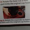 AUJEN Cup Holder Expander for Car - Upgraded Extender Cup Holder w/Offset Option, Adjustable Car Cup Holder Expander, Versatile Car AccessoriesLarge Bottles & Big Drinks1 Pieces
