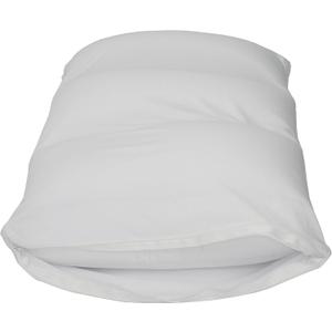 Cover Only for Microbead Cloud Bed-Pillow, Blend-Unique Design Adjusts Shape-Pillowcases Only, Small, White - (20.5L x 12.5W x 5H), for Small Pillow