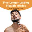 BIC Flex 5 Refillable Razors for Men, Long-Lasting 5 Blade Razors for a Smooth and Comfortable Shave, 1 Handle and 7 Cartridges, 8 Piece Shaving Kit