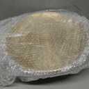 Baderke 11.8" Chilled Serving Tray for Parties with Compartments and lid Ice Chilled Party Platter Charcuterie Serving Board Cold Dish Dip for Fruit Seafood Vegetable Shrimp Cocktail(Gold,1 Pcs)