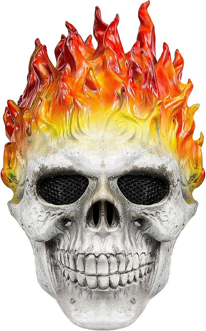vickkt Halloween Ghost Mask Skull Face Horror Costume Skeleton Adult Latex Full Head Props