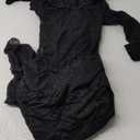 Mandonce Sexy Dresses for Women One Piece Long Sleeve Jumpsuit Lace See Through One Shoulder Neck Floral Strappy Waist Romper, Medium