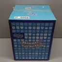 Qcity Light Gold Shimmer Wall Backdrop 48PCS, Black Back Not See-Through Design, Square Sequin Glitter Backdrop Panel, Perfect for Outdoor Events, Birthdays, Weddings, and Party Decoration