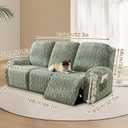 Recliner Chair Covers, Green, 8-Pieces