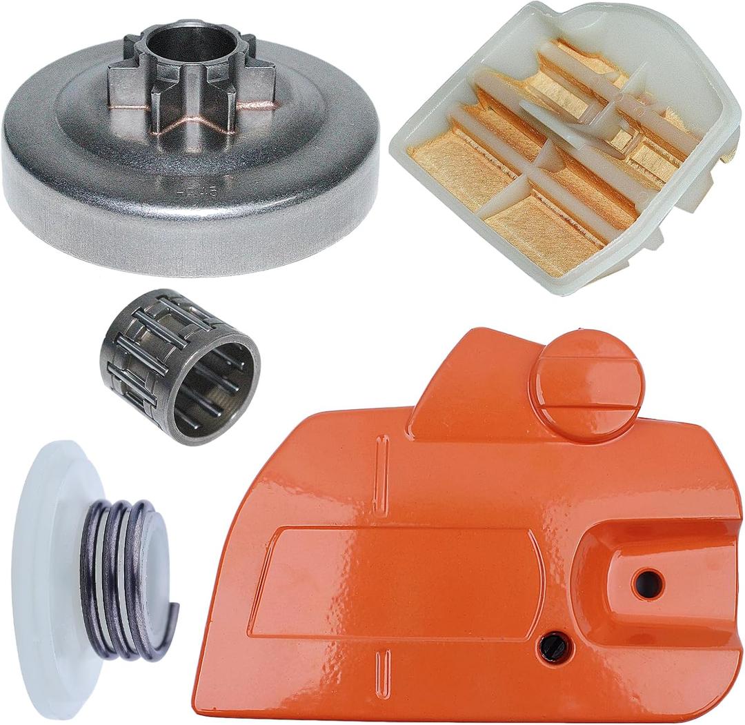 Chainsaw Brake Clutch Cover Kit for Husqvarna 445 450 Chainsaw Parts Replace OEM For 544097902, 578097901, 503931801