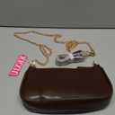 KKXIU Small Shoulder Bag for Women - Mini Purses for Women Vegan Leather Purse Classic Retro Handbag with Removable Strap (Coffee)