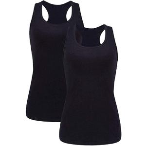 beautyin Women Tank Top with Shelf Bra Racerback Workout Yoga Tops Undershirl, Size M