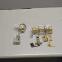 Kwikset 690 Tylo Entry Knob and Single Cylinder Deadbolt Combo Pack featuring SmartKey in Polished Brass, Key Lock
