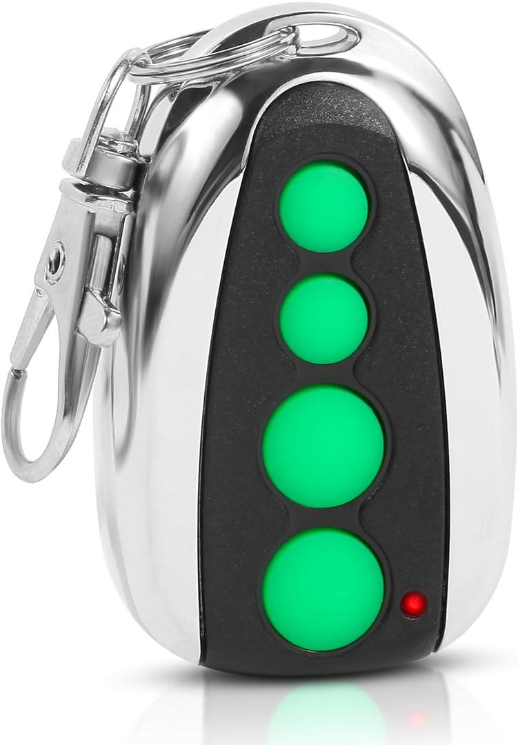 TOPENS M12 Remote Control 4-Button Transmitter for Automatic Swing Sliding Gate Opener 1Pack Wireless Transmitter Key Fobs Security Gate Controller with Keychain