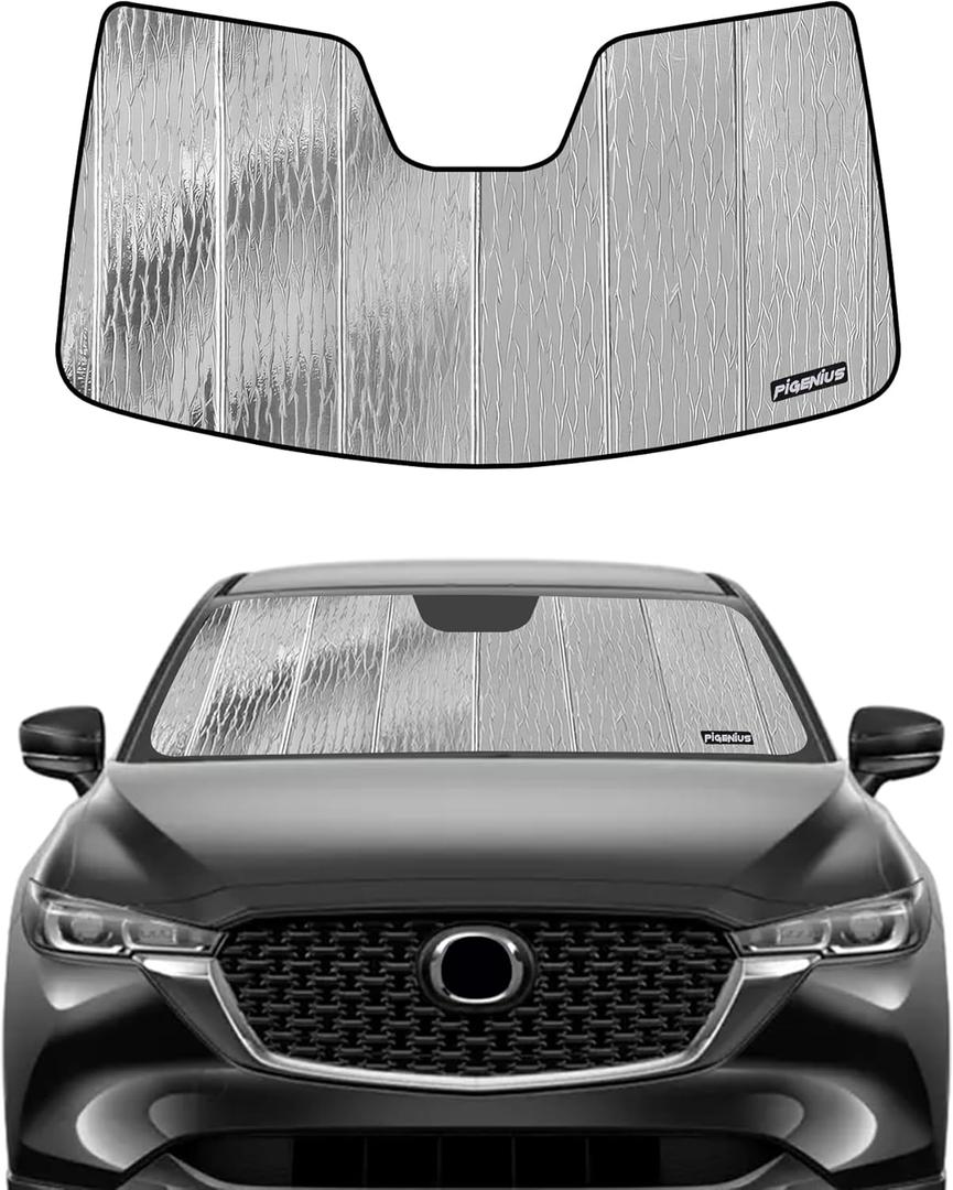 Windshield Shade for Mazda CX-5 2017-2025, Custom Front Window Sunshade - AstraGuard