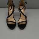 CELLENZ Stiletto Women High Heels: 4.3 Inch Comfortable Heels Prom Party Wedding, Peep Toe Platform Heels, Black White Silver Gold Strappy Heel Sandals (Black) 7.5