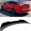 Rear Spoiler Compatible with 2025 2026 Toyota Camry, PSM Style Trunk Exterior Tail Deck Lid Wing Duckbill Lip Splitter (Glossy Black)