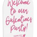 Galentines Girls Nights Decorations Sign Welcome Galentines Day Decor for Party Bar Valentine's Day Sign Decorations for Home Bar Valentines Gifts for Bestie Girls