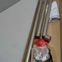 Bay Window Curtain Rods, HOTOZON 1 Inch Heavy Duty Curtain Rods for Bay Windows 36-72 Inch(Center Rod), 20-36 Inch Side Rods for Windows, Antique Silver, Decorative Drapery Rods with End Cap Finials
