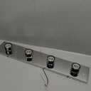 Design House 500892 4-Light Vanity Strip Light Contemporary Dimmable for Bathroom, Bedroom, Makeup Vanity, Polished Chrome (Polished Chrome), Bulbs Are Not Included 