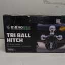 Rhino USA Trailer Hitch Tri-Ball Mount with Hook & Shackle - 2in Receiver