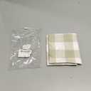 Sage Green Valances for Windows Green Buffalo Plaid Kitchen Curtain French Country Rustic Valance Curtain for Kitchen Living Room with Rod Pocket 54x18 Inch, 1 Panel