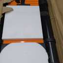 20.3 FT Telescoping Ladder, Aluminum Extension Ladder, 330 lbs Load Capacity, Multi-Purpose Collapsible Ladder for Home and Work; Orange