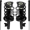 4PCS Front & Rear Strut Assemblies Fit for mazda 3 2004-2009, Fit for mazda 5 2006-2010 Shock Absorbers Replacement 172263 172264 343412